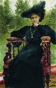 Ilya Yefimovich Repin Andreyeva by Repin oil painting artist